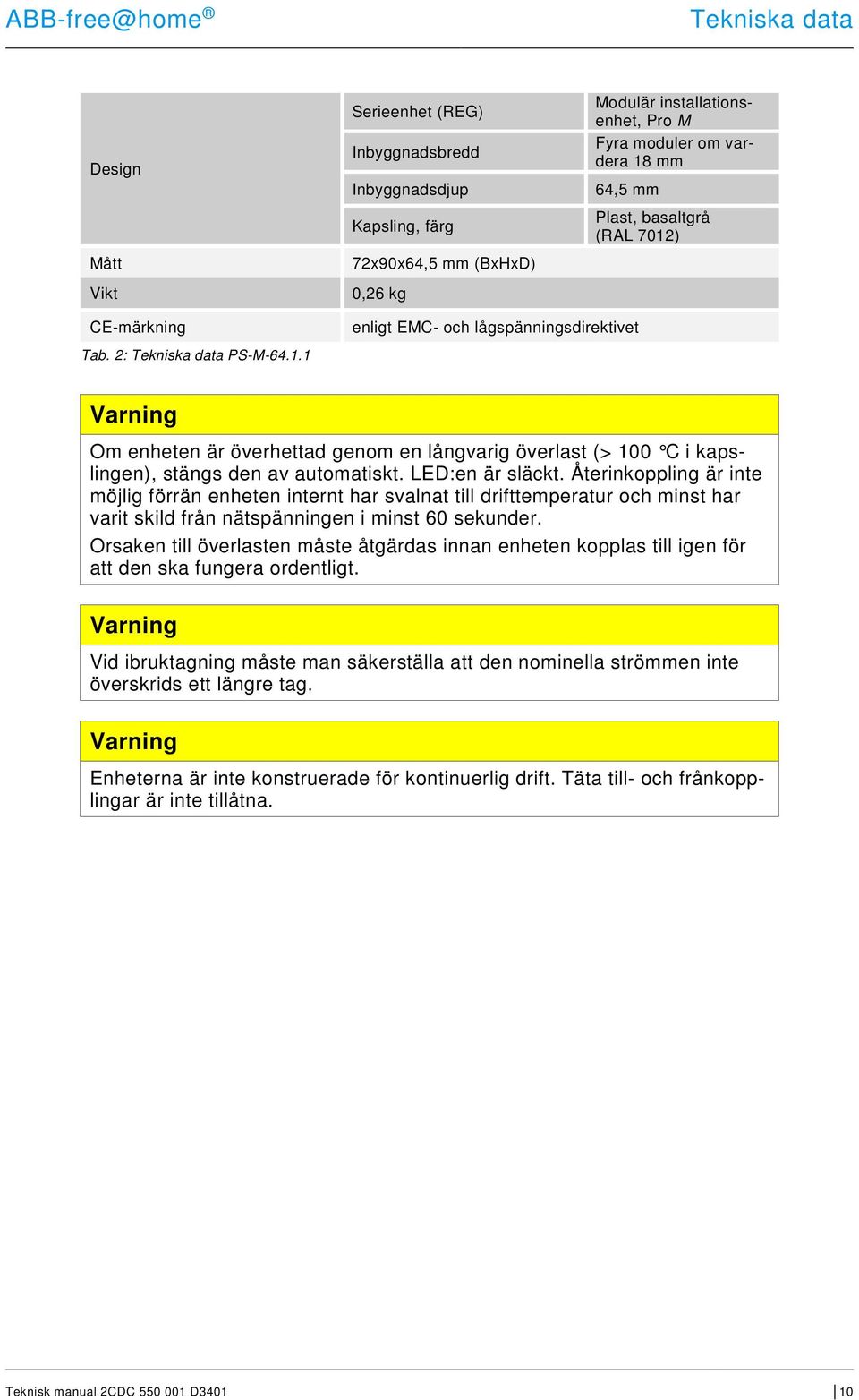 LED:en är släckt. Återinkoppling är inte möjlig förrän enheten internt har svalnat till drifttemperatur och minst har varit skild från nätspänningen i minst 60 sekunder.