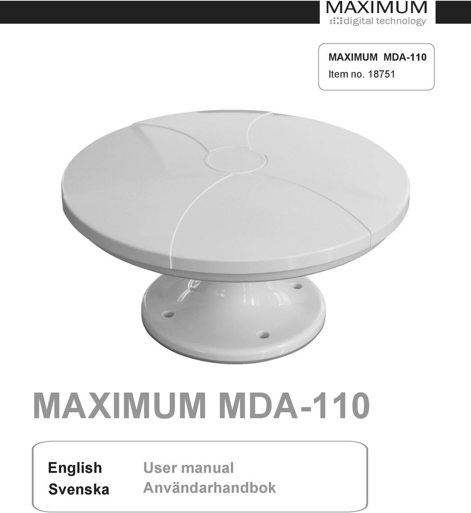 MDA-110 English