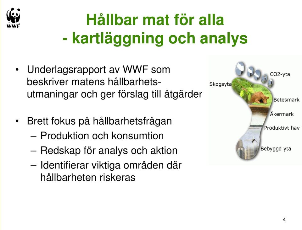 Brett fokus på hållbarhetsfrågan Produktion och konsumtion Redskap för