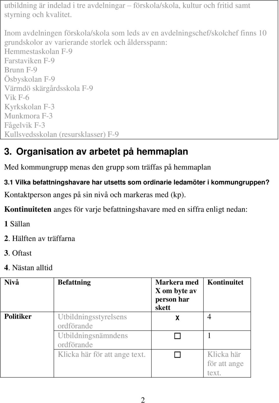 skärgårdsskola F-9 Vik F-6 Kyrkskolan F-3 Munkmora F-3 Fågelvik F-3 Kullsvedsskolan (resursklasser) F-9 3.