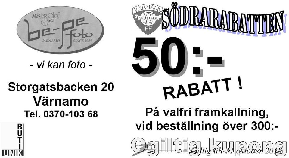 0370-103 68 50:- RABATT!