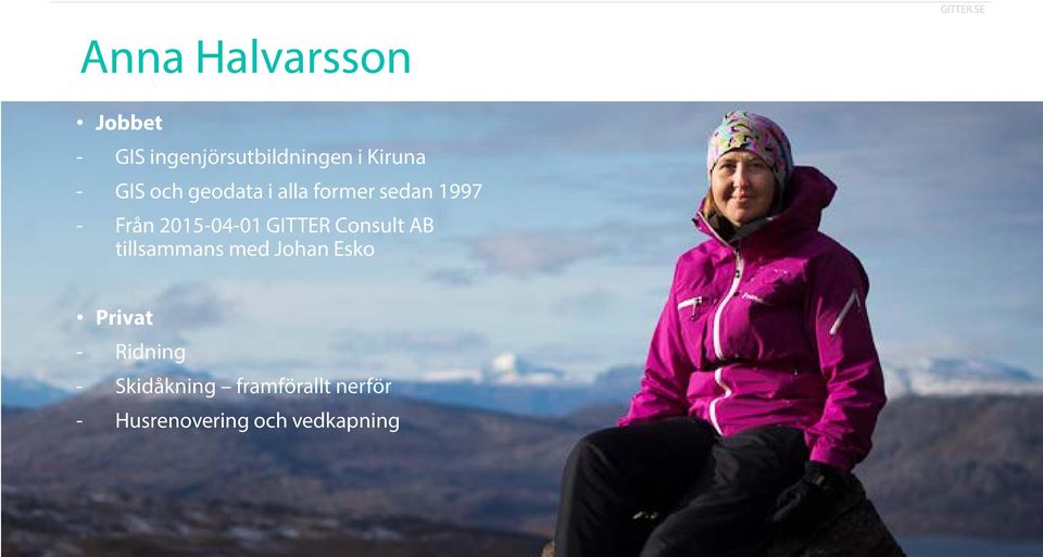 GITTER Consult AB tillsammans med Johan Esko Privat - Ridning