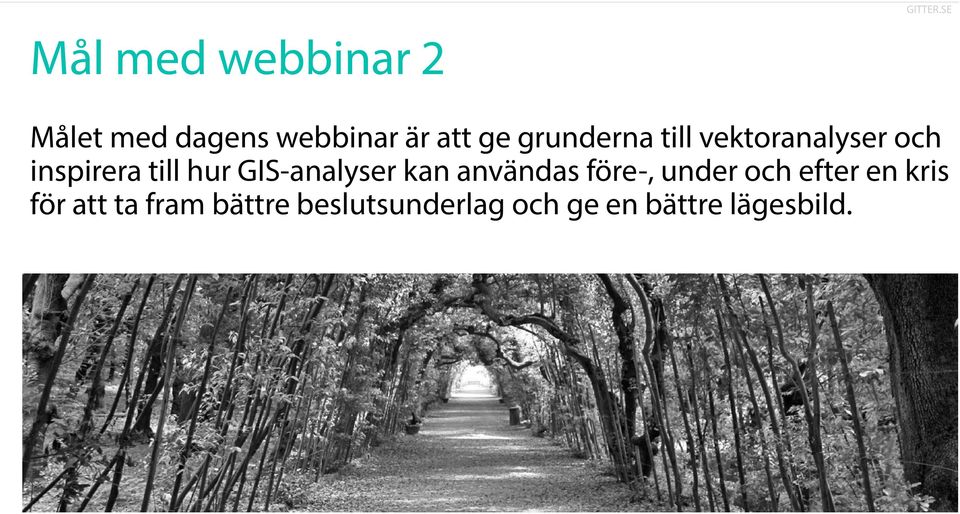 GIS-analyser kan användas före-, under och efter en kris