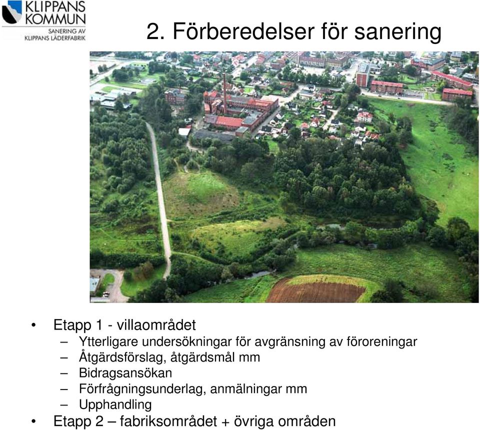 Åtgärdsförslag, åtgärdsmål mm Bidragsansökan