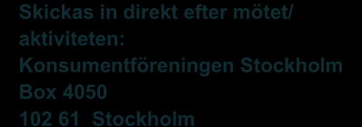 ARVODES- OCH AKTIVITETSRAPPORT ARVODE Obs! Denna del utgör underlag för arvodesutbetalning!