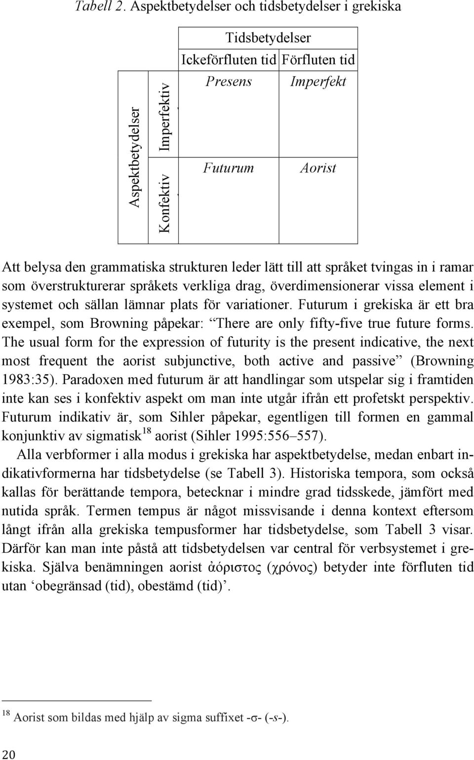 grammatiska strukturen leder lätt till att språket tvingas in i ramar som överstrukturerar språkets verkliga drag, överdimensionerar vissa element i systemet och sällan lämnar plats för variationer.