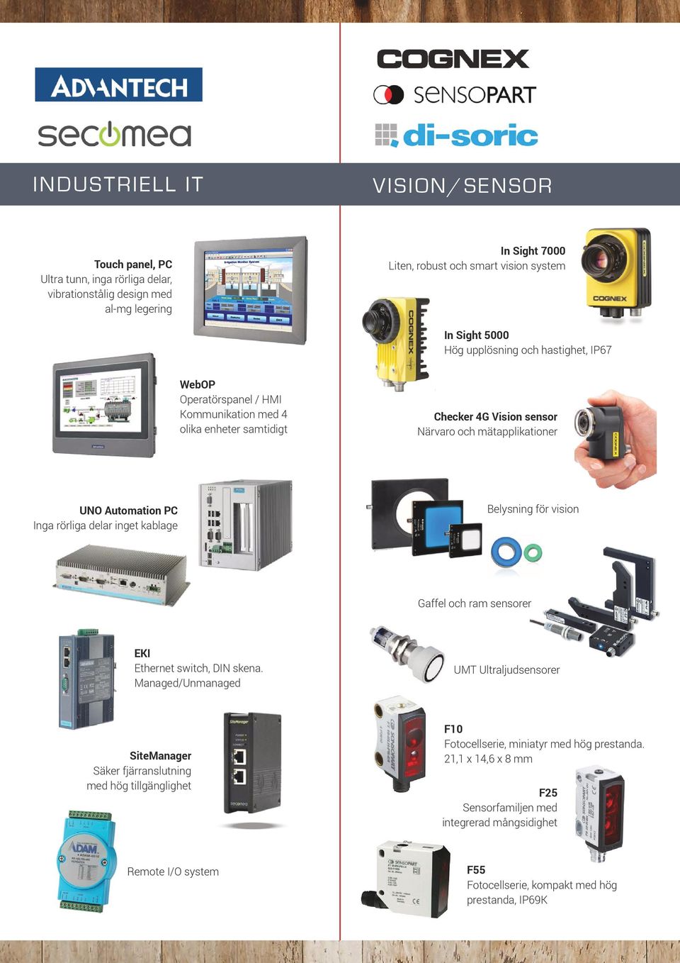 of the various photoelectric sensors series. Thanks to their extremely high performance, chips, dust, oil and waste water can all be reliably penetrated.