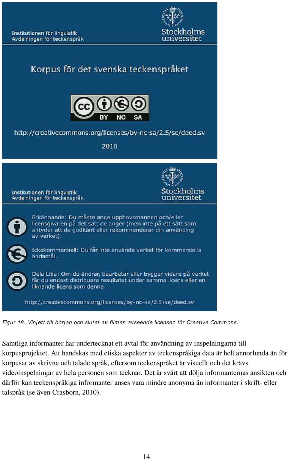 Att handskas med etiska aspekter av teckenspråkiga data är helt annorlunda än för korpusar av skrivna och talade språk, eftersom teckenspråket är