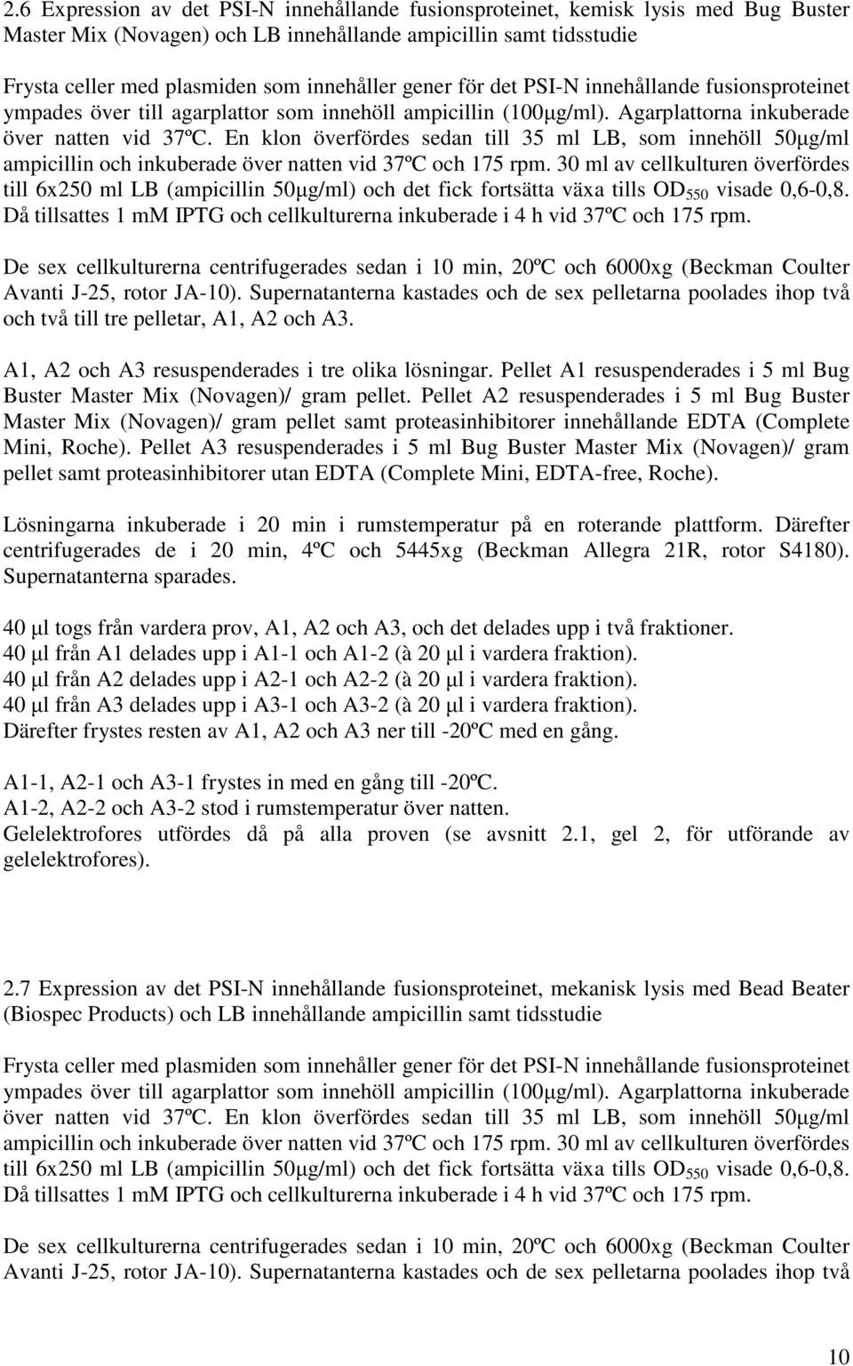 En klon överfördes sedan till 35 ml LB, som innehöll 50µg/ml ampicillin och inkuberade över natten vid 37ºC och 175 rpm.