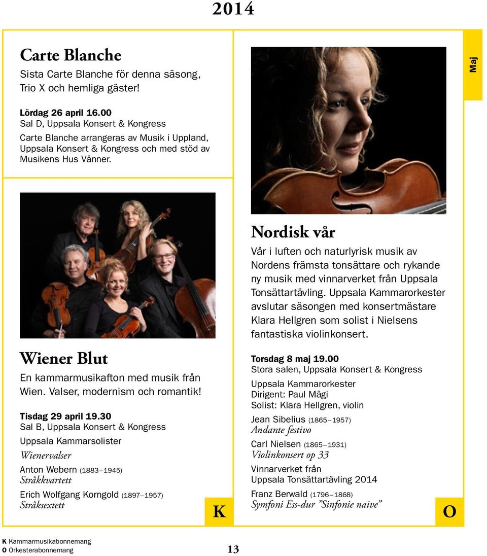 Valser, modernism och romantik! Tisdag 29 april 19.