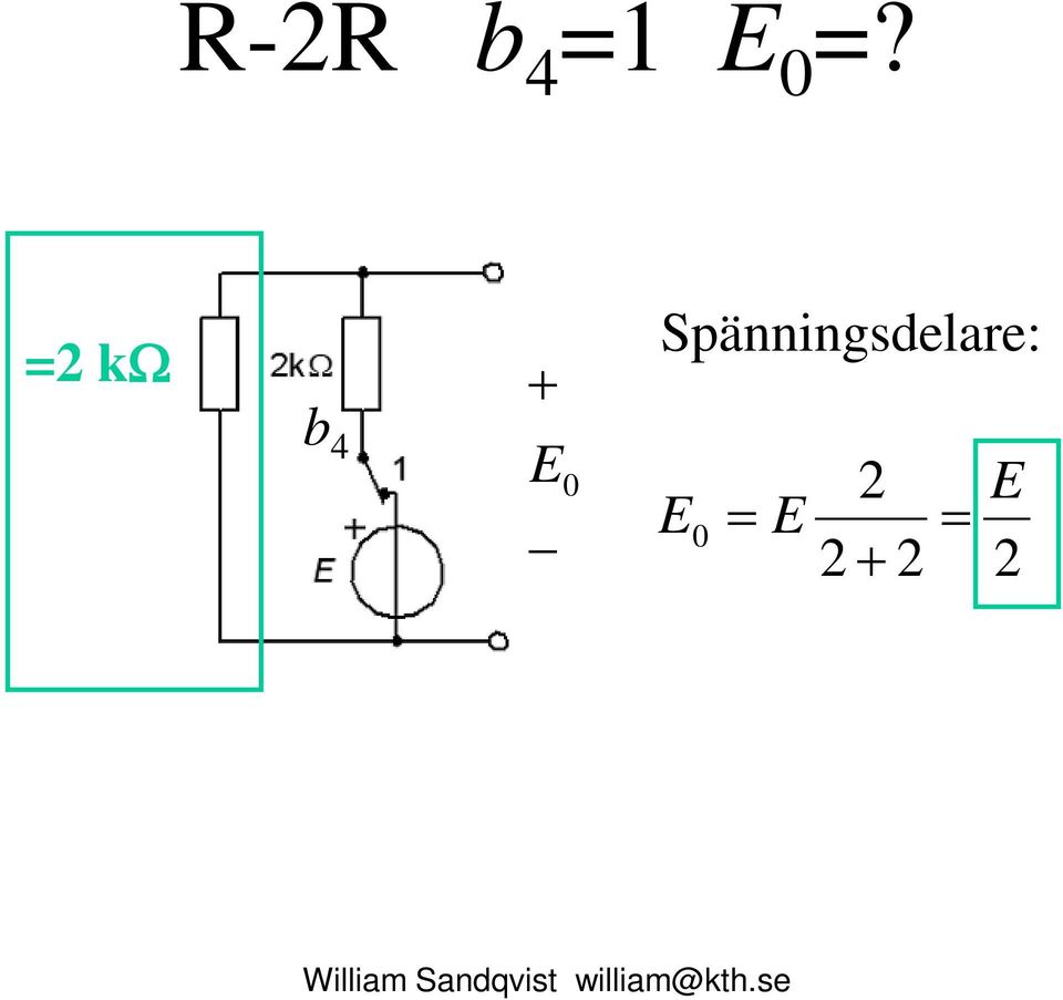 Spänningsdelare: 2