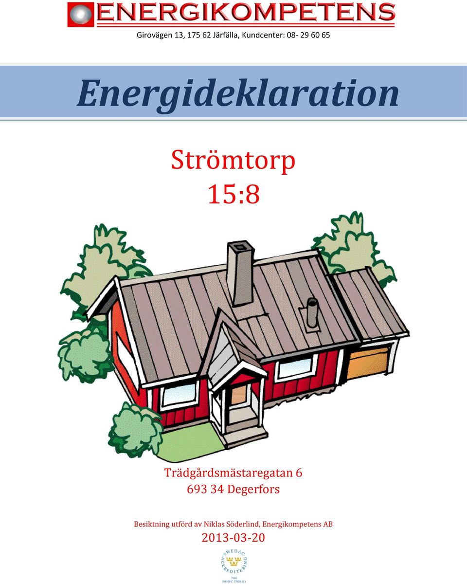 Trädgårdsmästaregatan 6 693 34 Degerfors