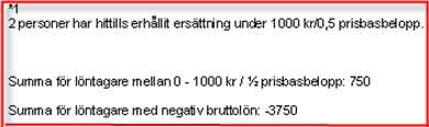 Tips! Använd dig av Specifikation till skattedeklaration av anställningsnummer för de som är födda tidigare än 1937 och för de som har tjänat under 1000 kr.