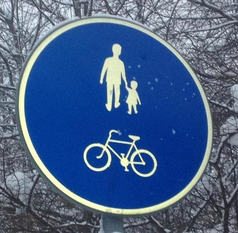 Figur 3 Cykelbanorna som är med i undersökningen och tillsammans bildar de en form av vägnät som förbinder cykelbanorna med varandra.