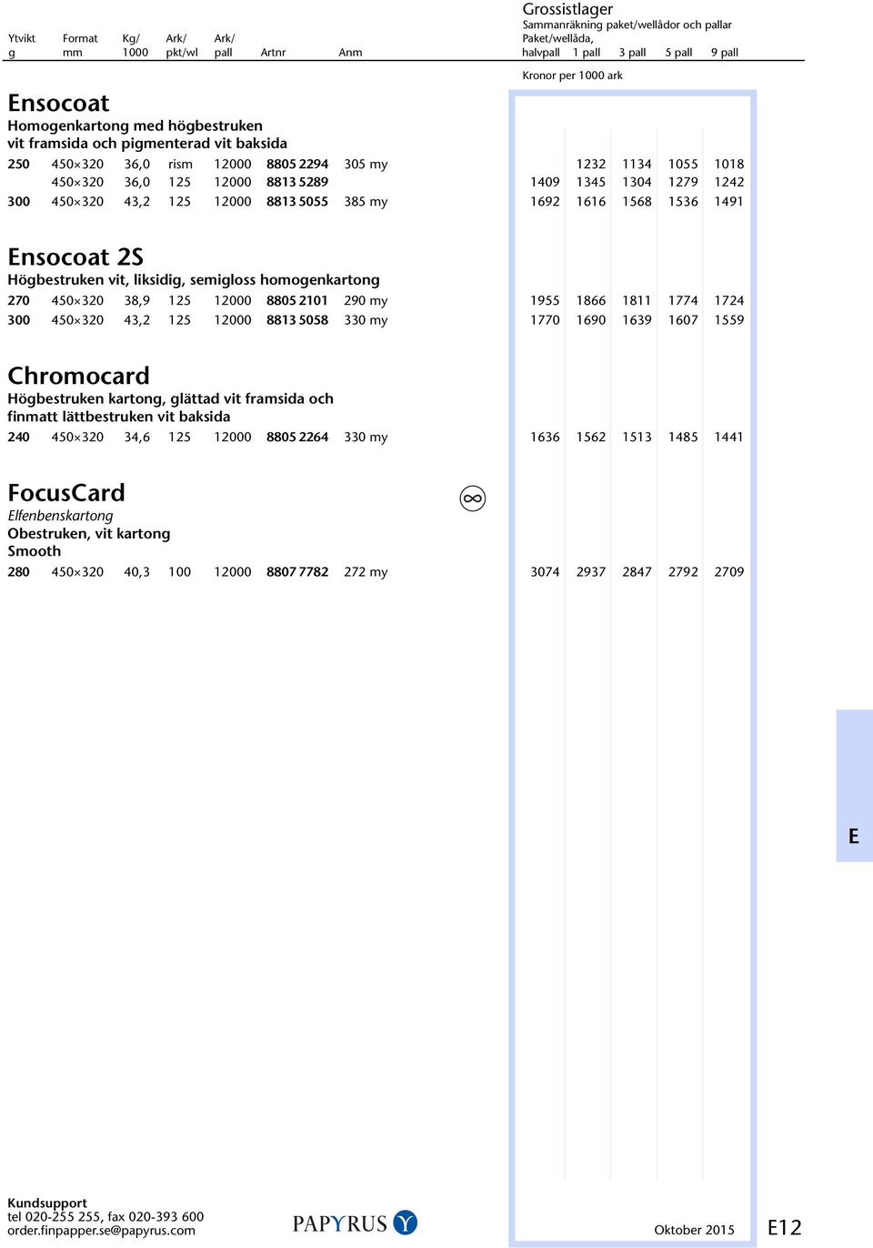 my 1955 1866 1811 1774 1724 300 450 320 43,2 125 12000 8813 5058 0 330 my 1770 1690 1639 1607 1559 Chromocard Högbestruken kartong, glättad vit framsida och finmatt lättbestruken vit baksida 240