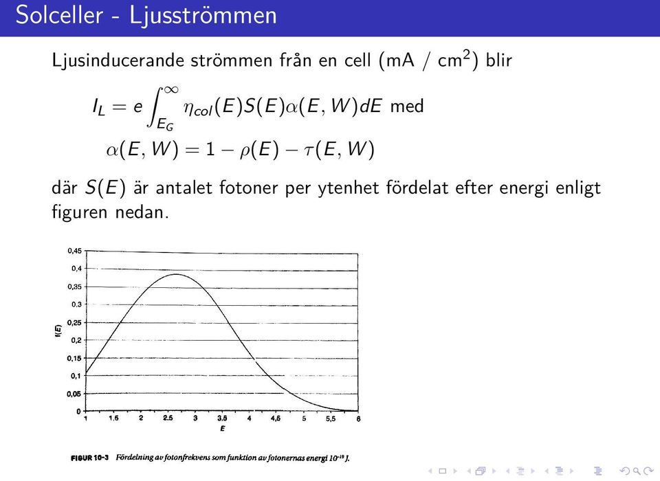 )de med α(e, W ) = 1 ρ(e) τ(e, W ) där S(E) är antalet