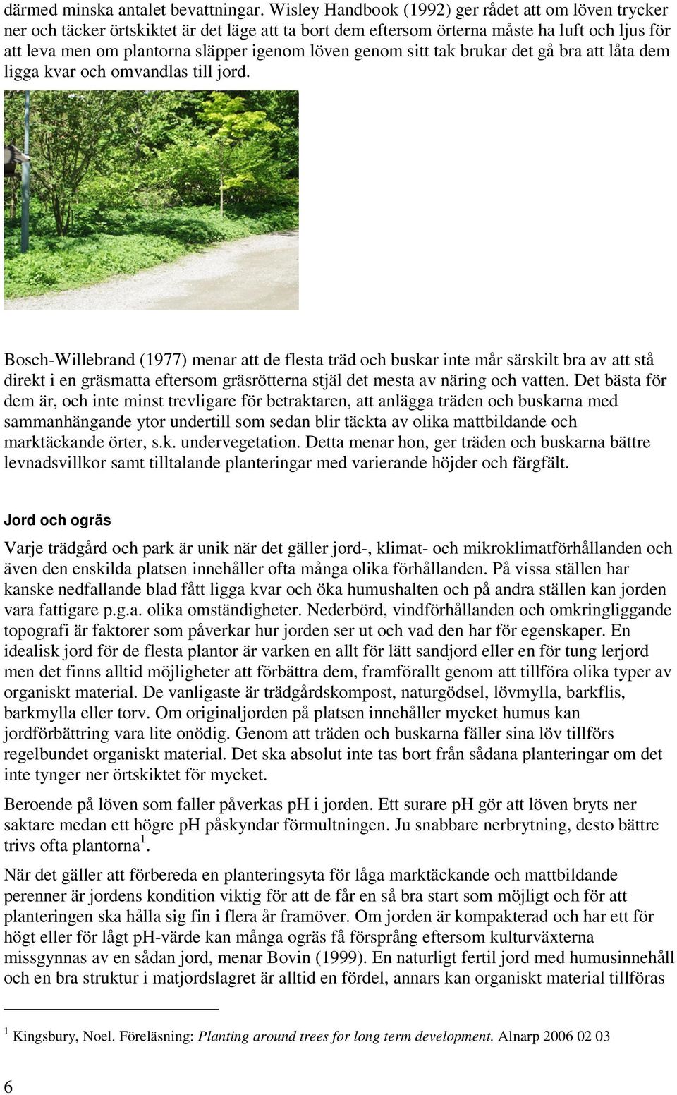 genom sitt tak brukar det gå bra att låta dem ligga kvar och omvandlas till jord.