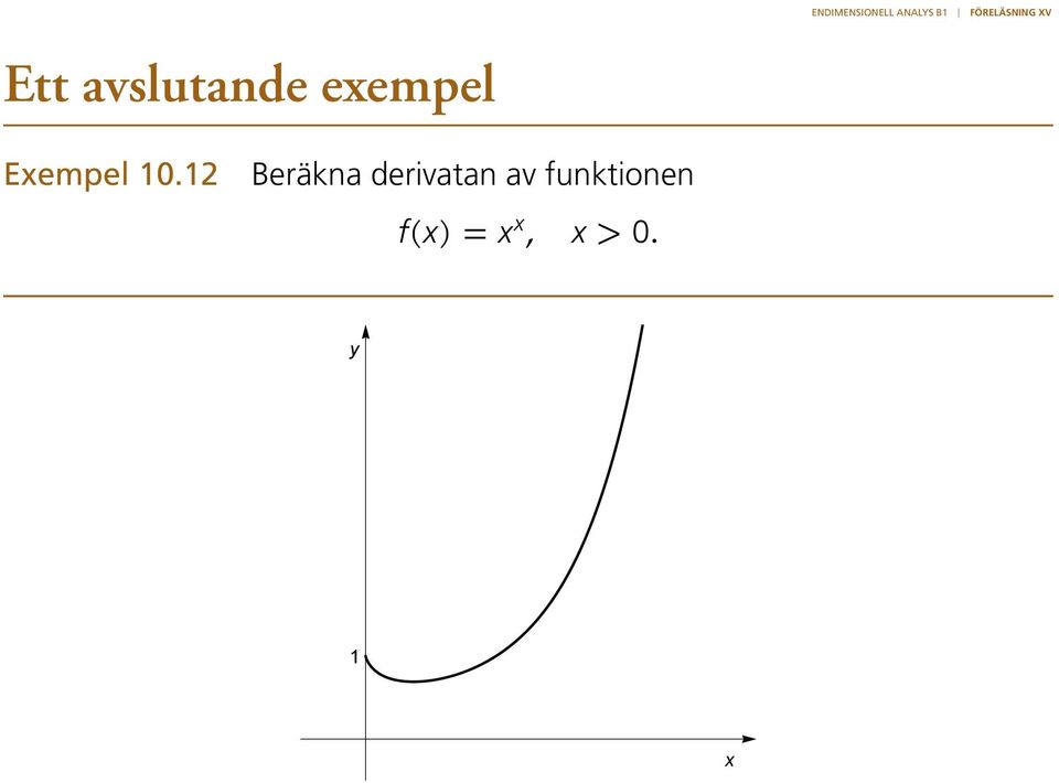 12 Beräkna derivatan av