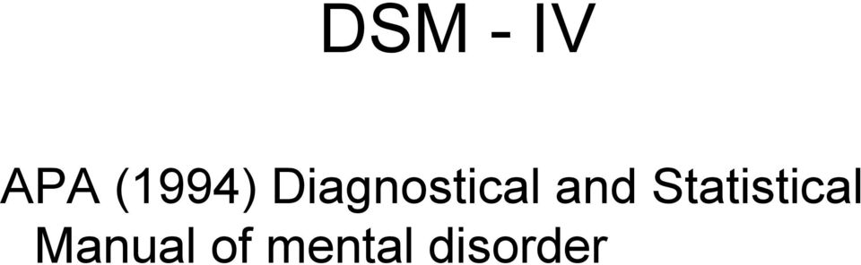 Diagnostical and