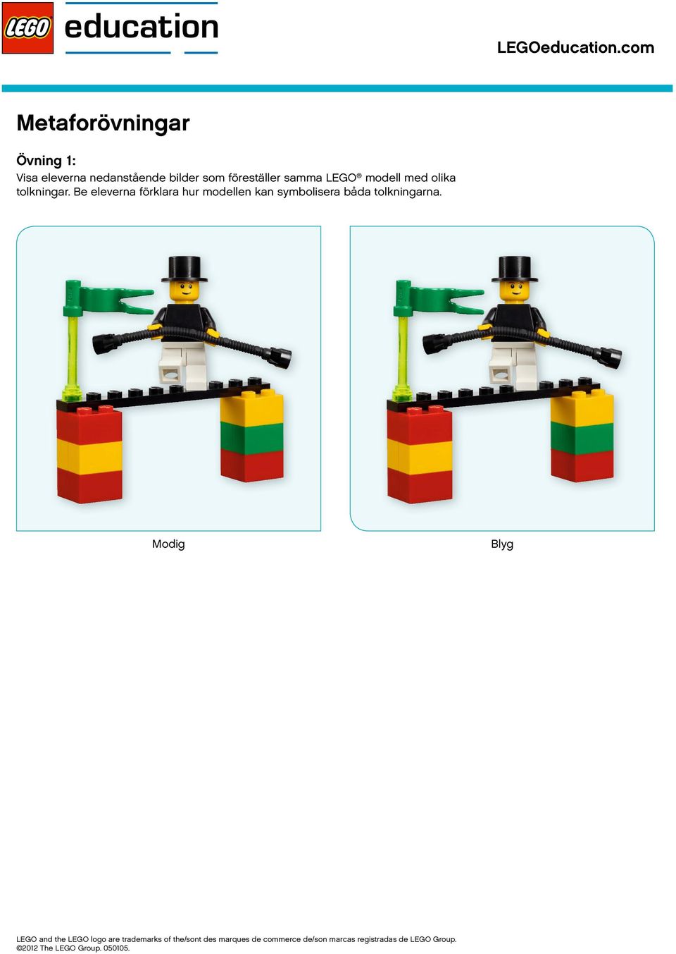 nedanstående bilder som föreställer samma LEGO modell
