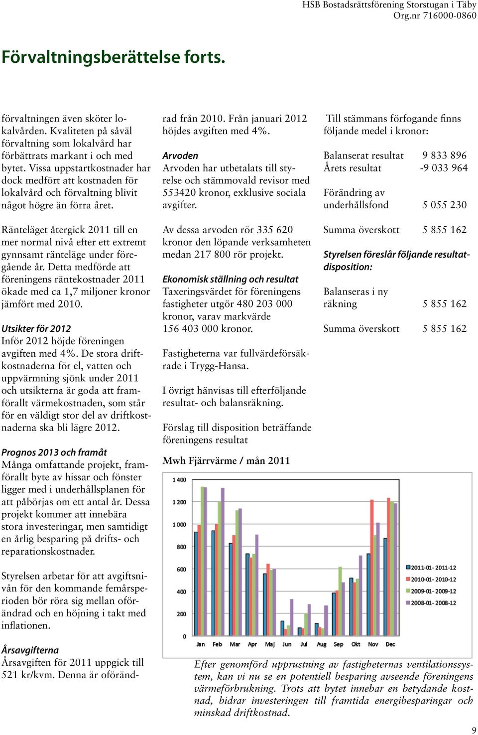 Ränteläget återgick 2011 till en mer normal nivå efter ett extremt gynnsamt ränteläge under föregående år.