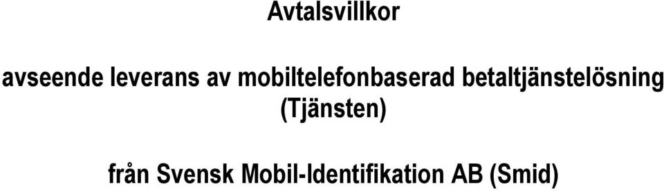 betaltjänstelösning (Tjänsten)