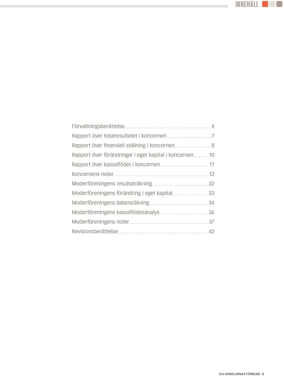 .. 10 Rapport över kassaflödet i koncernen... 11 Koncernens noter... 12 Moderföreningens resultaträkning.