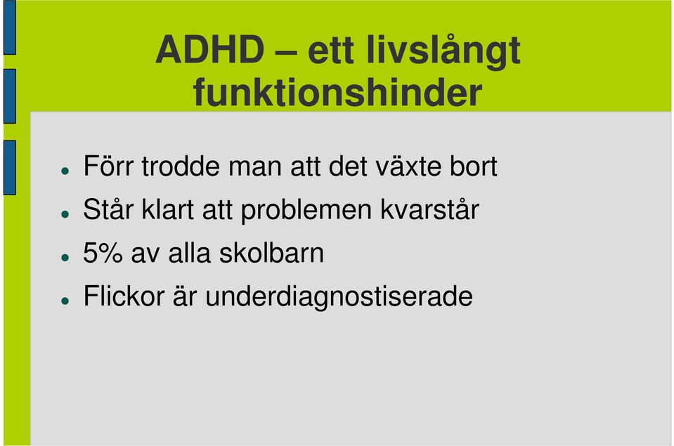 Står klart att problemen kvarstår 5%