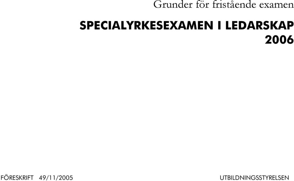 I LEDARSKAP 2006