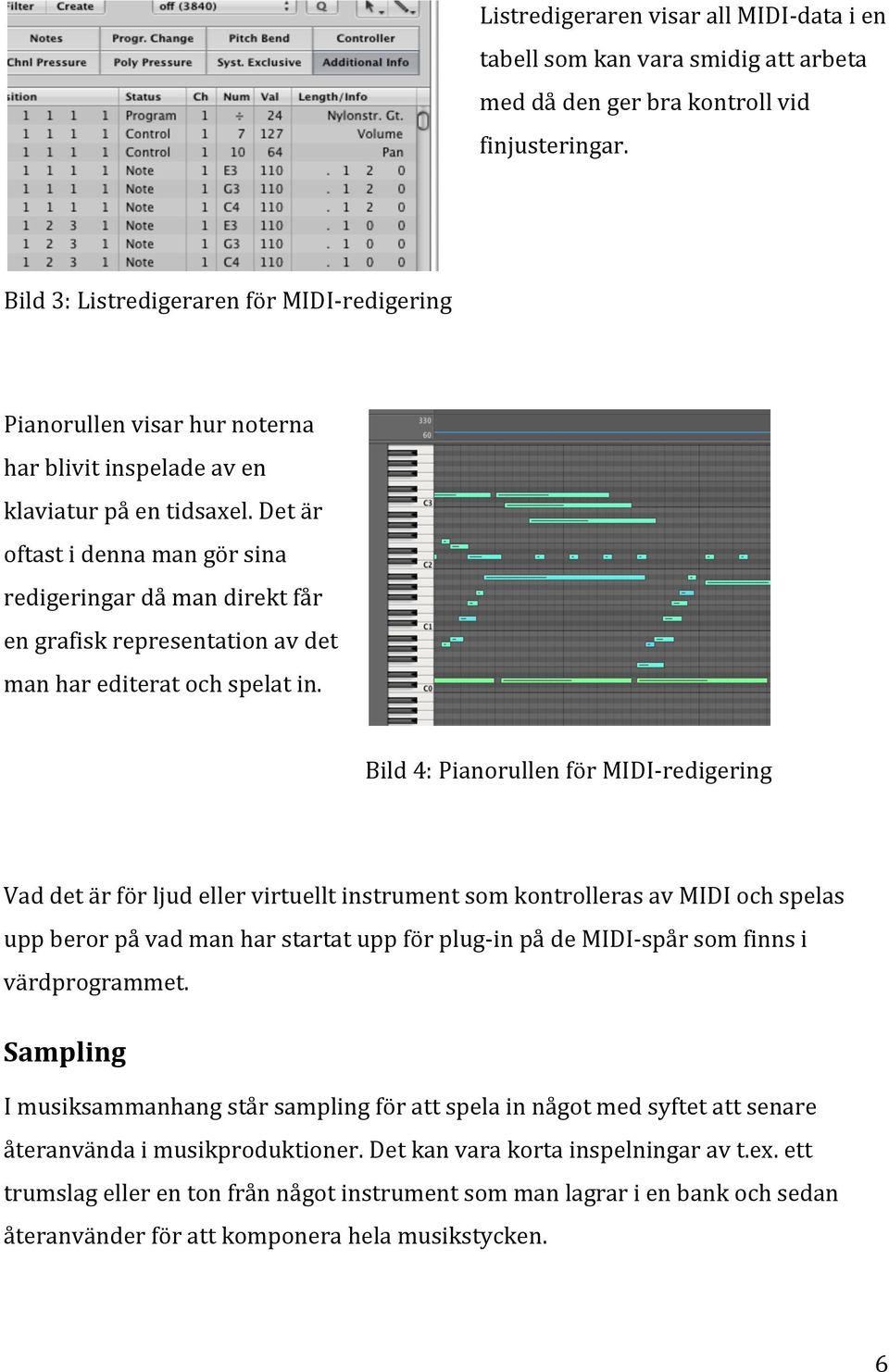 Det är oftast i denna man gör sina redigeringar då man direkt får en grafisk representation av det man har editerat och spelat in.