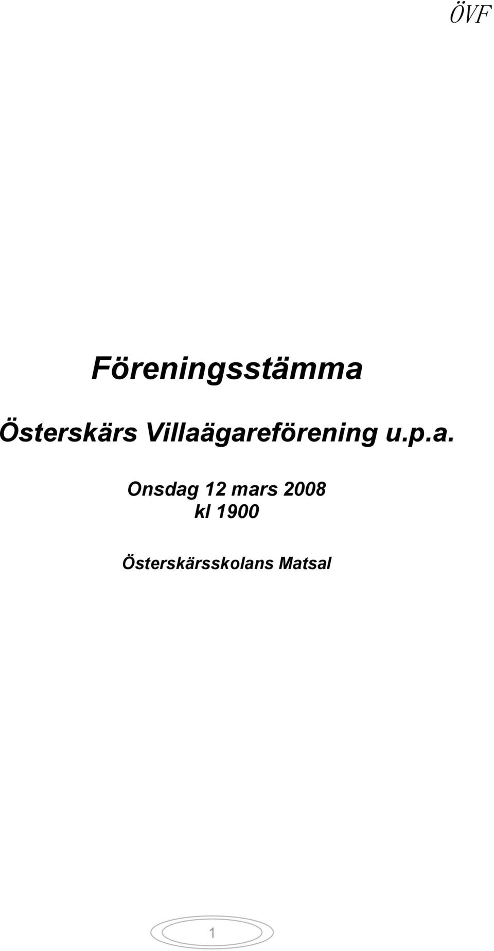 gareförening u.p.a. Onsdag