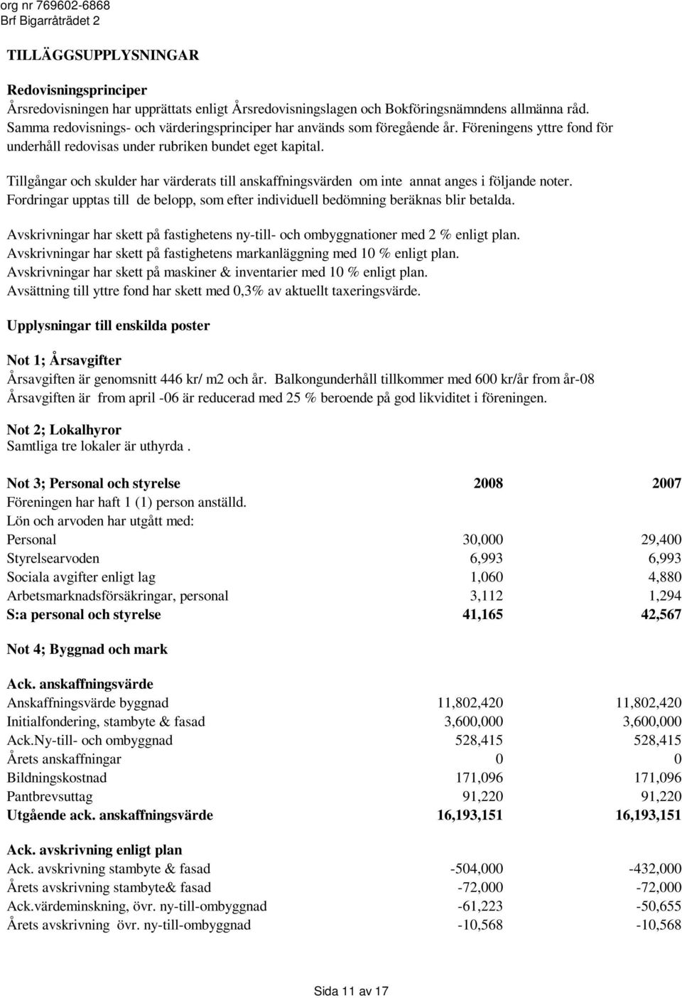 Tillgångar och skulder har värderats till anskaffningsvärden om inte annat anges i följande noter. Fordringar upptas till de belopp, som efter individuell bedömning beräknas blir betalda.