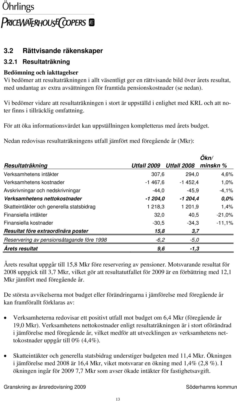 För att öka informationsvärdet kan uppställningen kompletteras med årets budget.