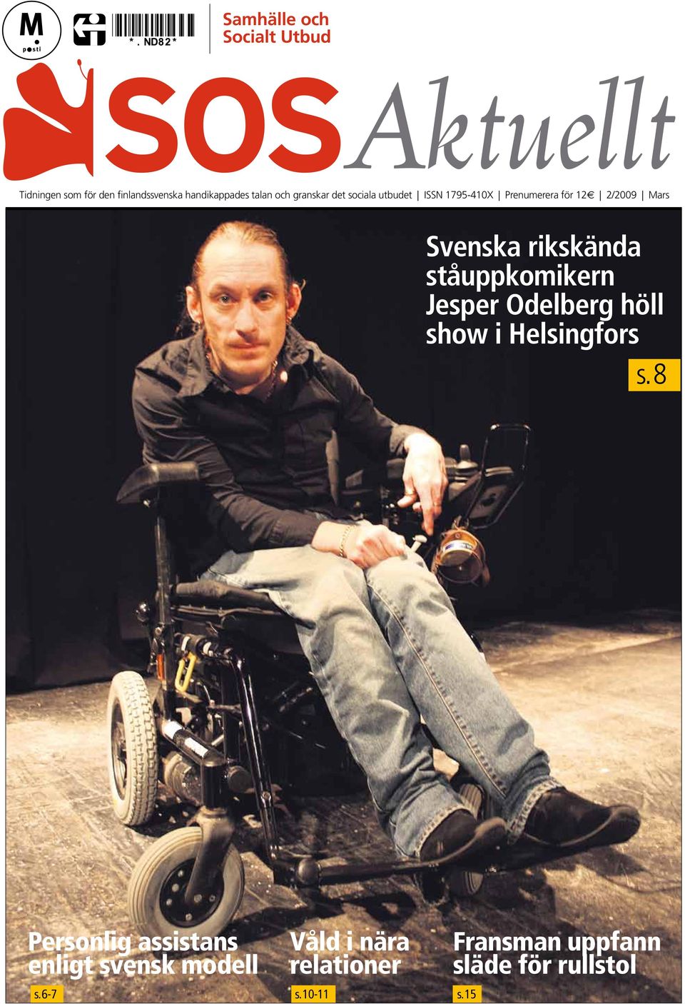 ståuppkomikern Jesper Odelberg höll show i Helsingfors s.