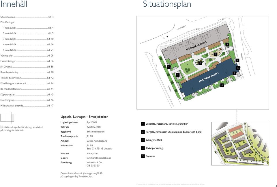 .. sid. 7 Uppsala, uthagen Smedjebacken Ordlista och symbolförklaring, se utviket på omslagets sista sida.