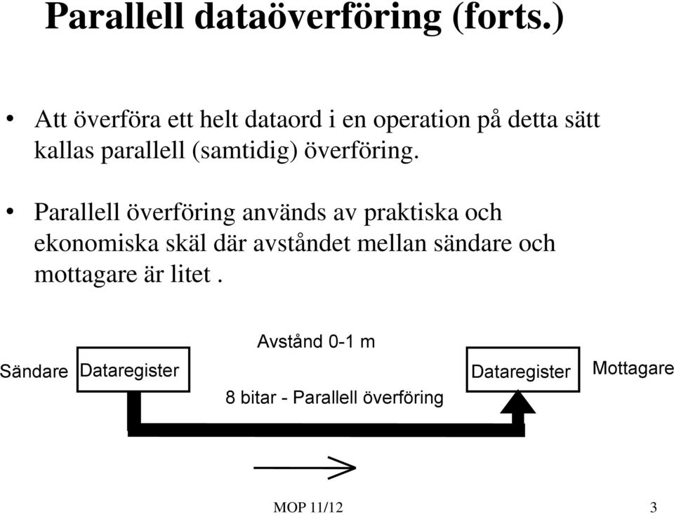 (samtidig) överföring.