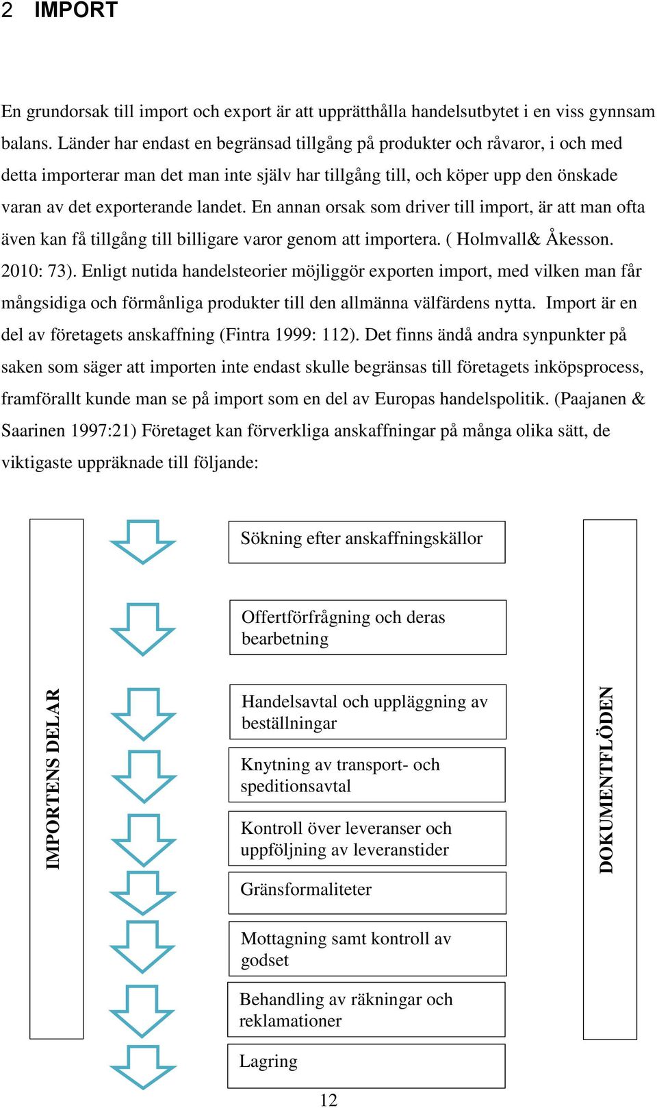 En annan orsak som driver till import, är att man ofta även kan få tillgång till billigare varor genom att importera. ( Holmvall& Åkesson. 2010: 73).