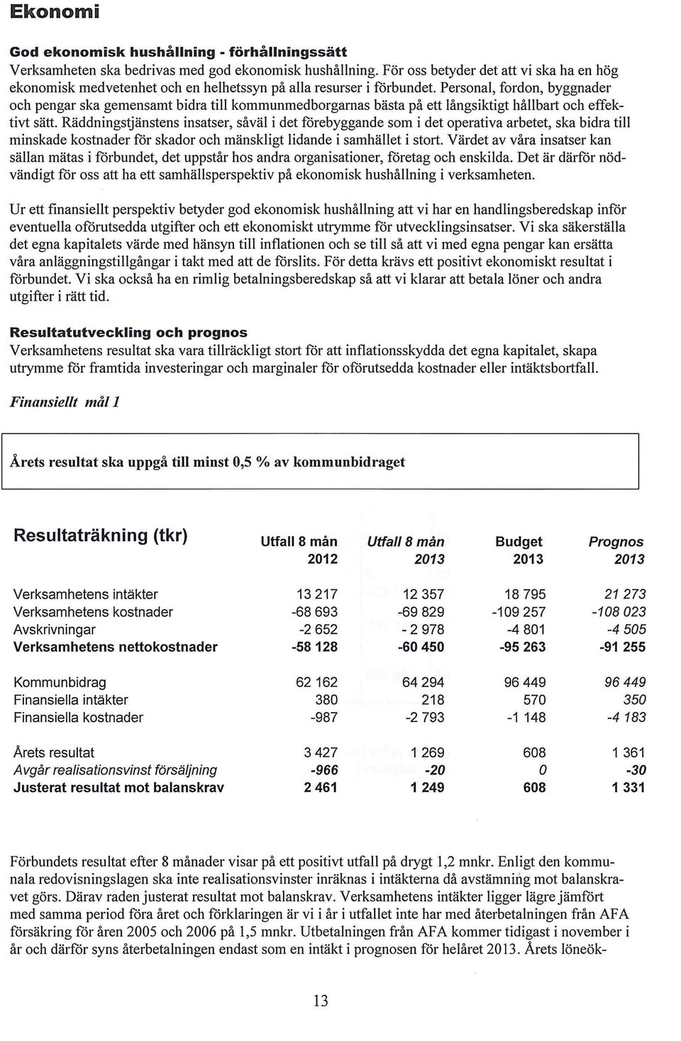 Personal, fordon, byggnader och pengar ska gemensamt bidra till kommunrnedborgarnas bästa på ett långsiktigt hållbart och effektivt sätt.