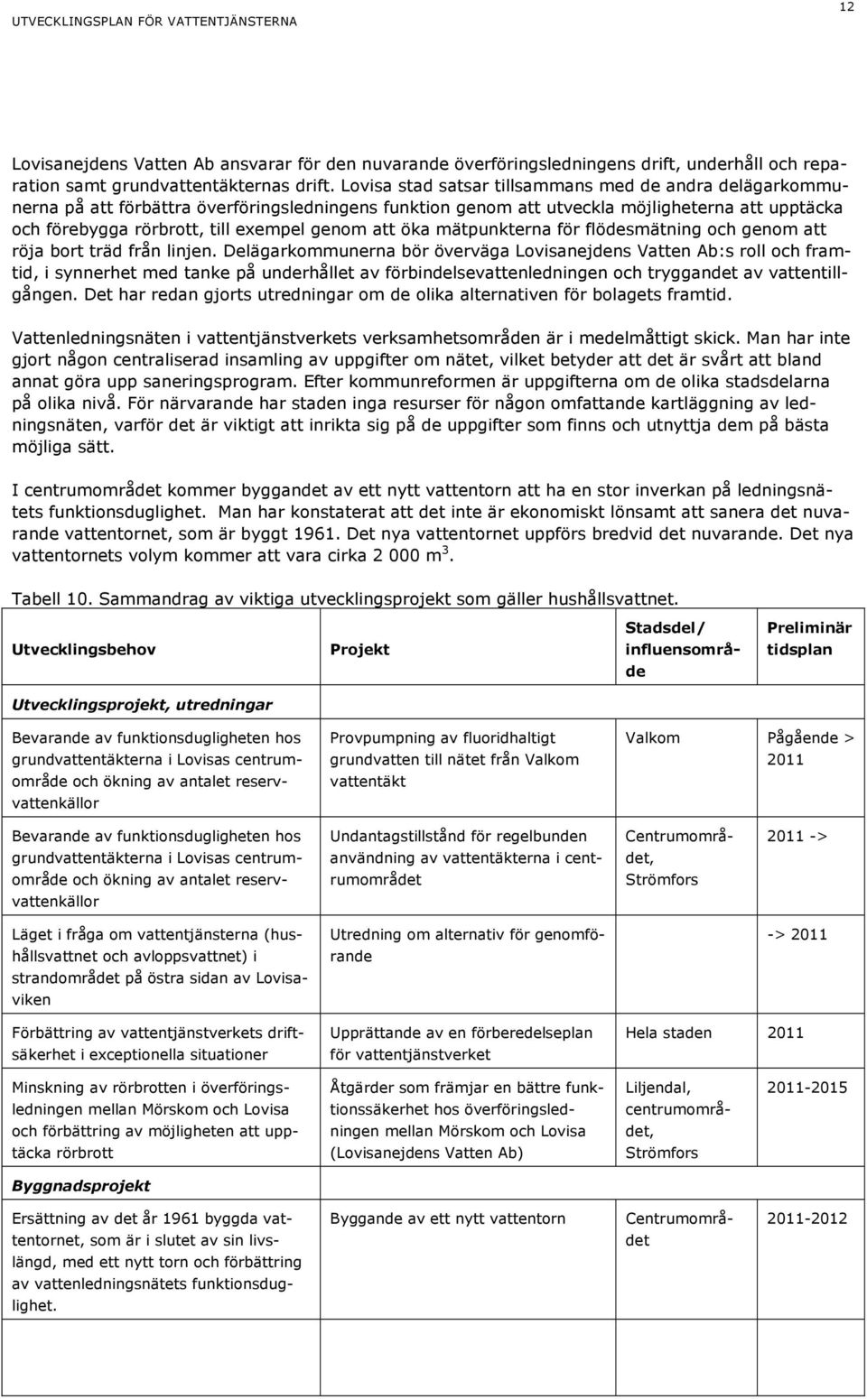 att öka mätpunkterna för flödesmätning och genom att röja bort träd från linjen.