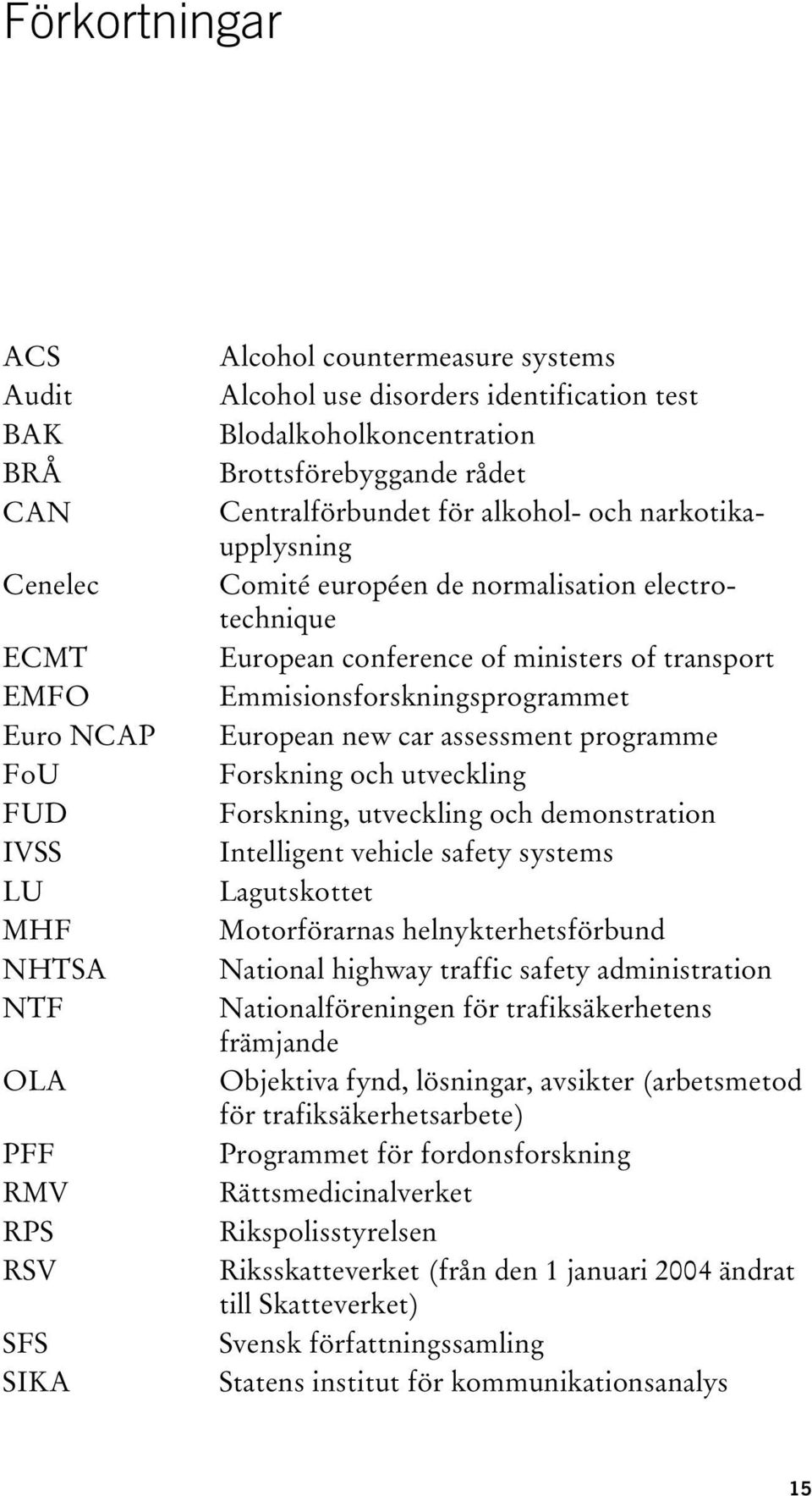 Emmisionsforskningsprogrammet European new car assessment programme Forskning och utveckling Forskning, utveckling och demonstration Intelligent vehicle safety systems Lagutskottet Motorförarnas