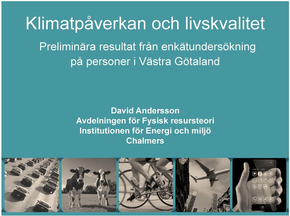 Västra Götaland David Andersson Avdelningen för