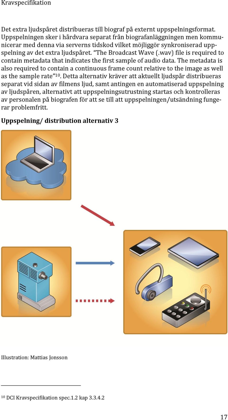 wav) file is required to contain metadata that indicates the first sample of audio data.
