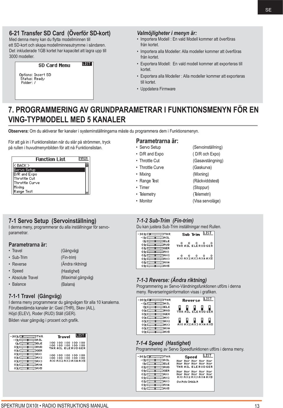 Importera alla Modeller: Alla modeller kommer att överföras från kortet. Exportera Modell: En vald modell kommer att exporteras till kortet.