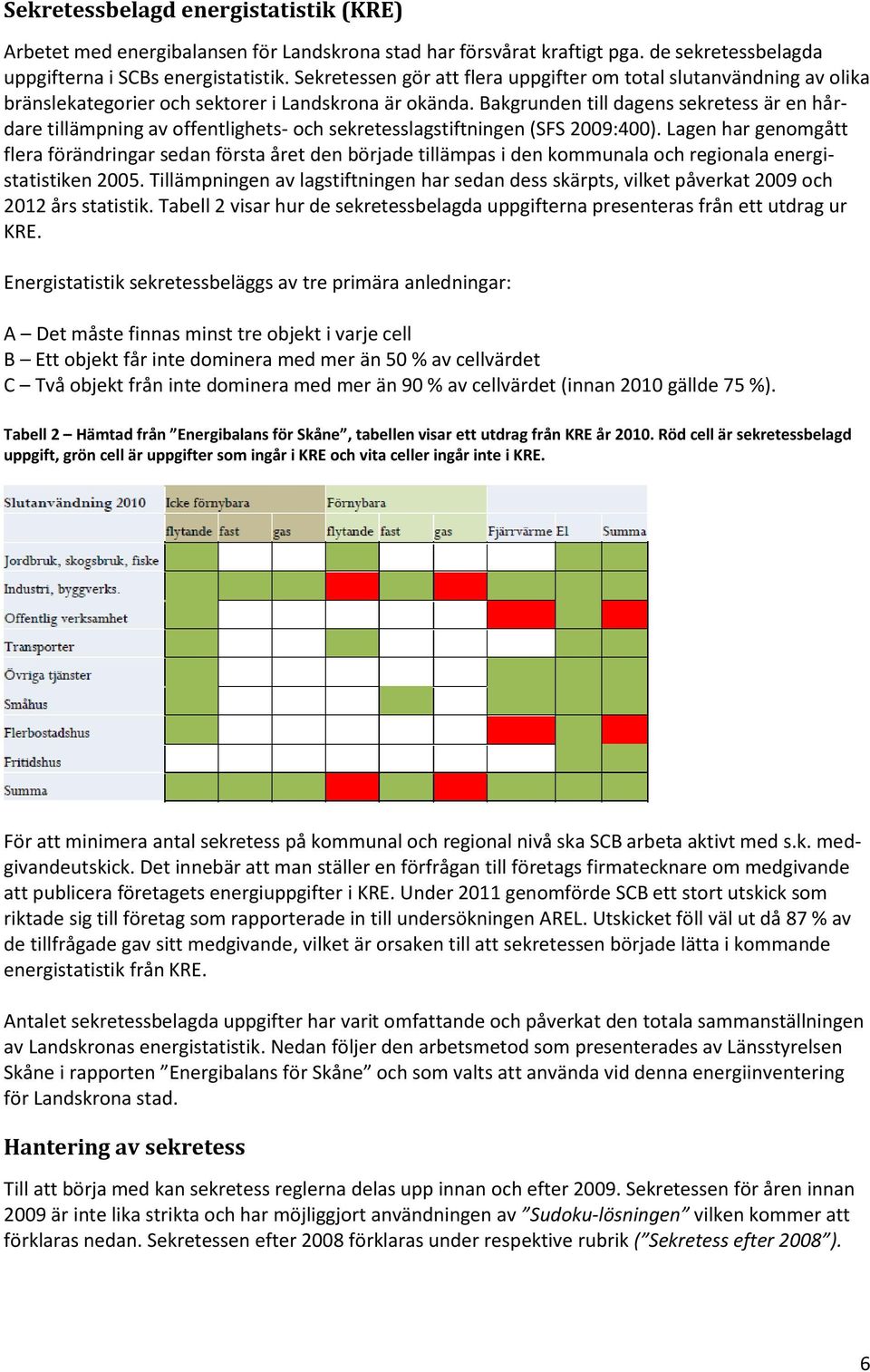 Bakgrunden till dagens sekretess är en hårdare tillämpning av offentlighets- och sekretesslagstiftningen (SFS 2009:400).