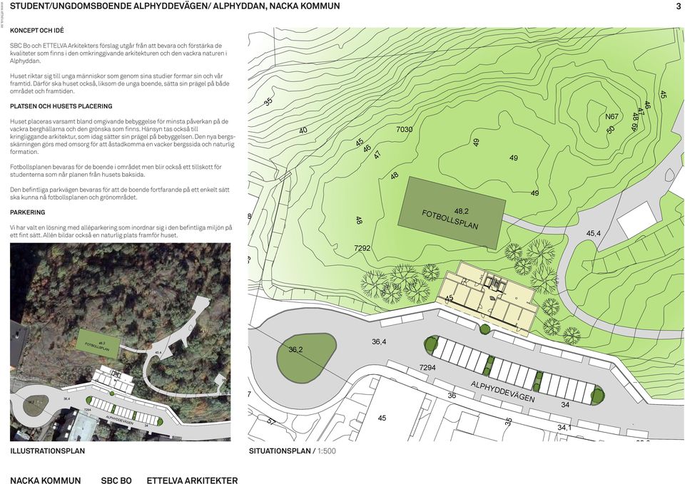 arkitekturen och den vackra naturen i Alphyddan. Huset riktar sig till unga människor som genom sina studier formar sin och vår framtid.