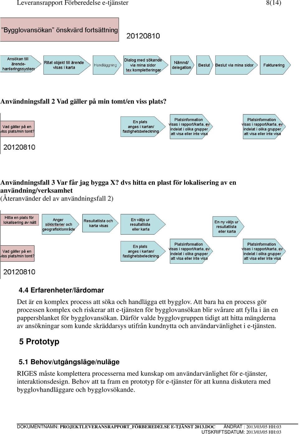 Att bara ha en process gör processen komplex och riskerar att e-tjänsten för bygglovansökan blir svårare att fylla i än en pappersblanket för bygglovansökan.