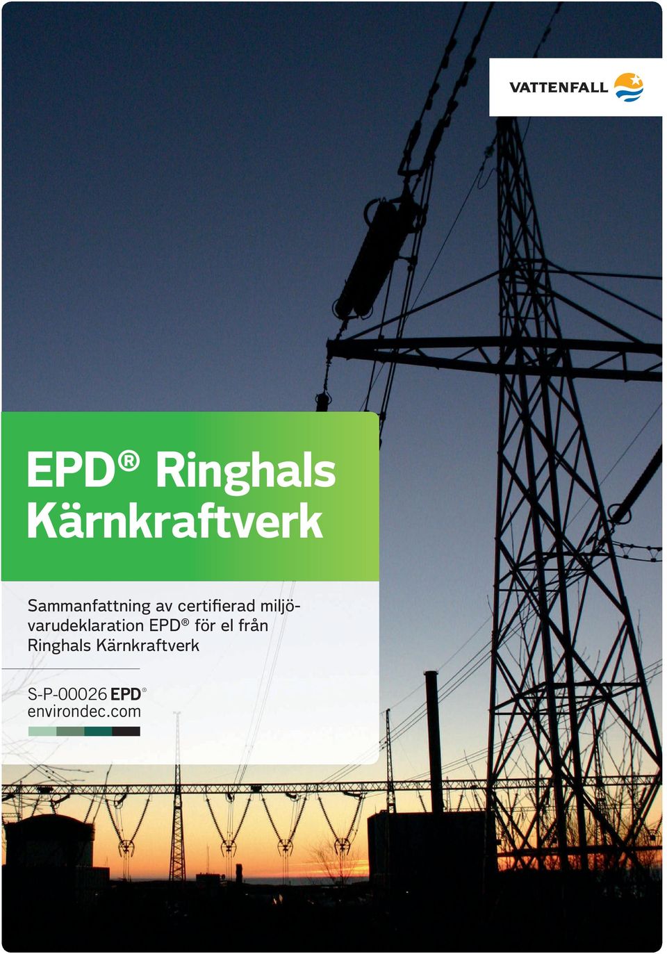miljövarudeklaration EPD för el