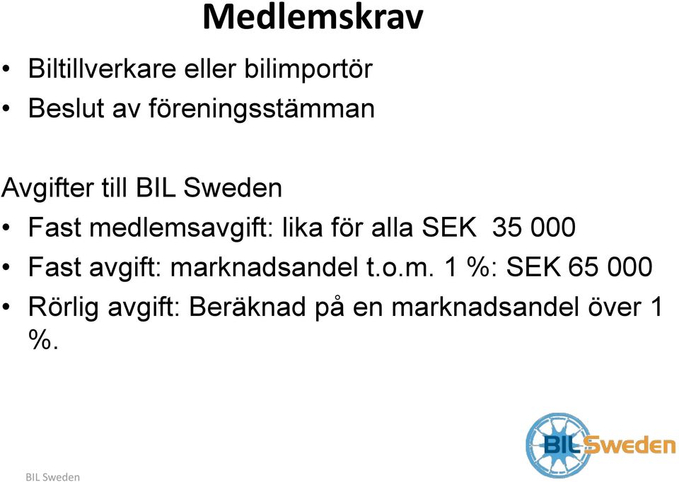 lika för alla SEK 35 000 Fast avgift: ma