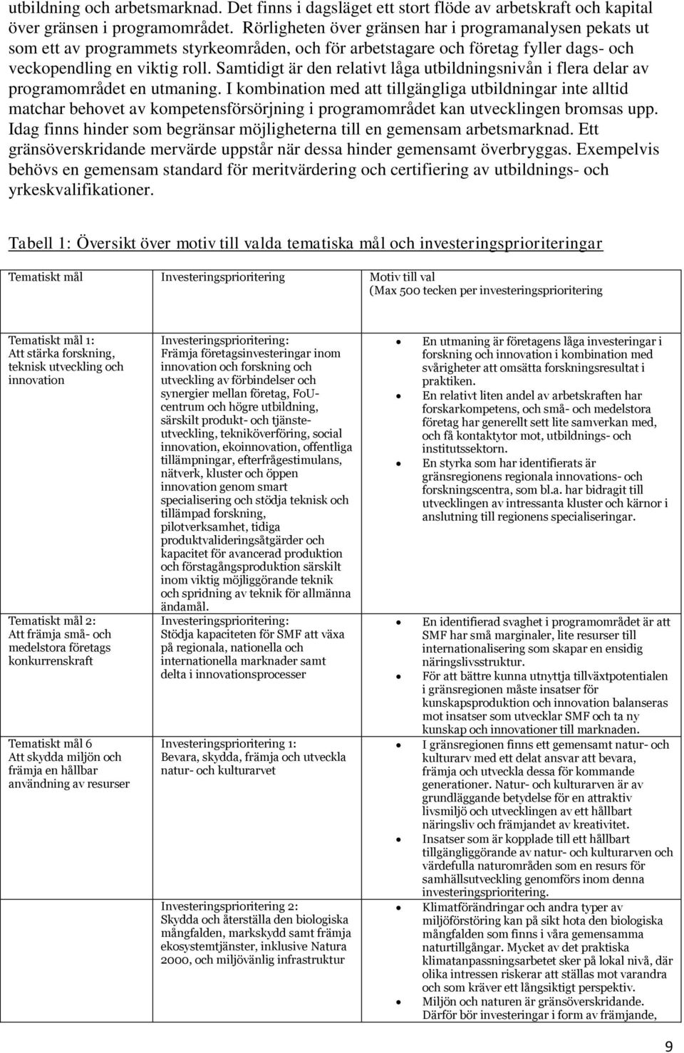 Samtidigt är den relativt låga utbildningsnivån i flera delar av programområdet en utmaning.