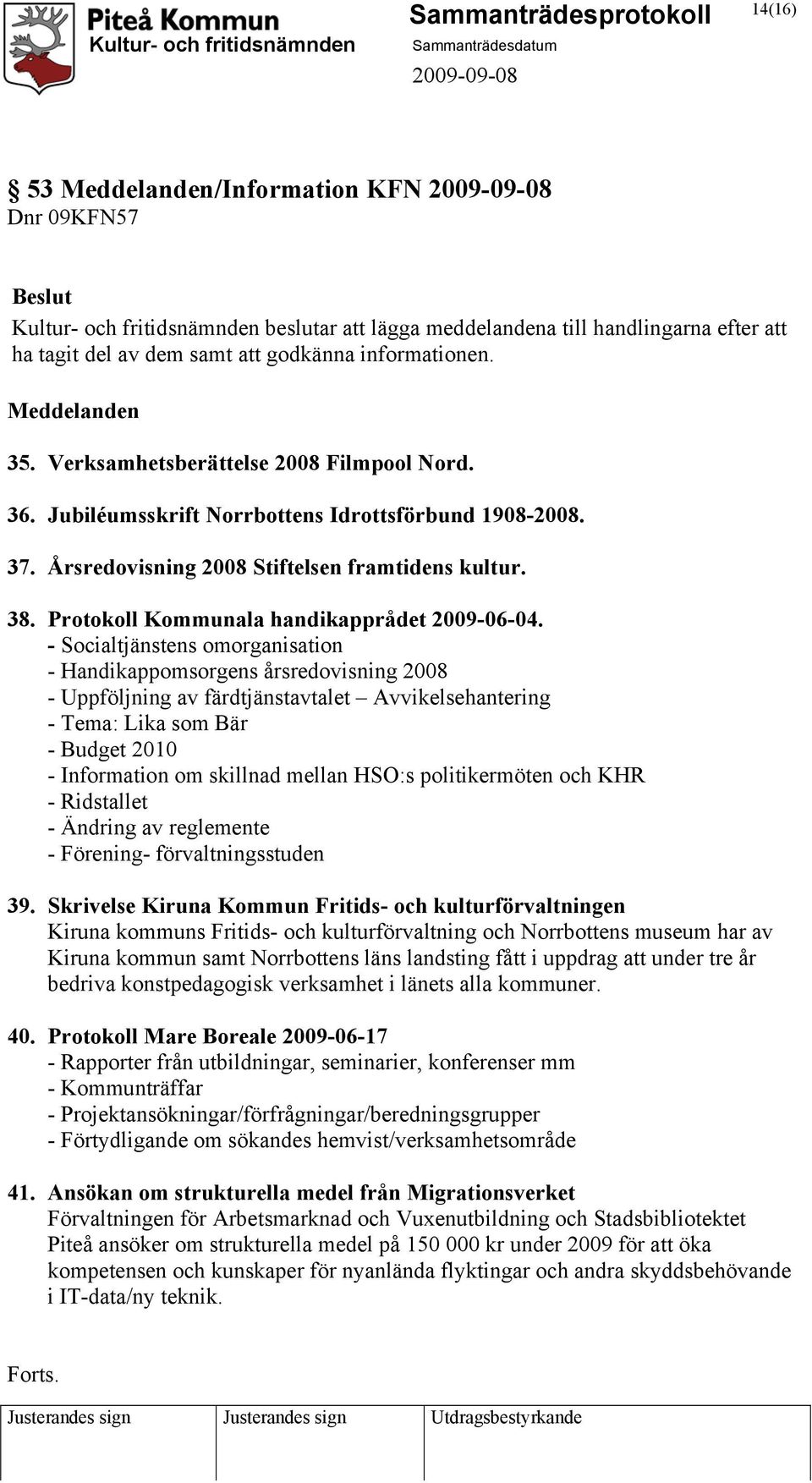 Protokoll Kommunala handikapprådet 2009-06-04.